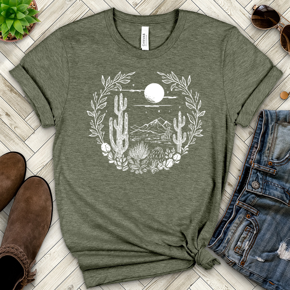 Cactus Heathered Tee