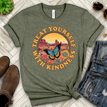 Treat Yourself With Kindness Heathered Tee