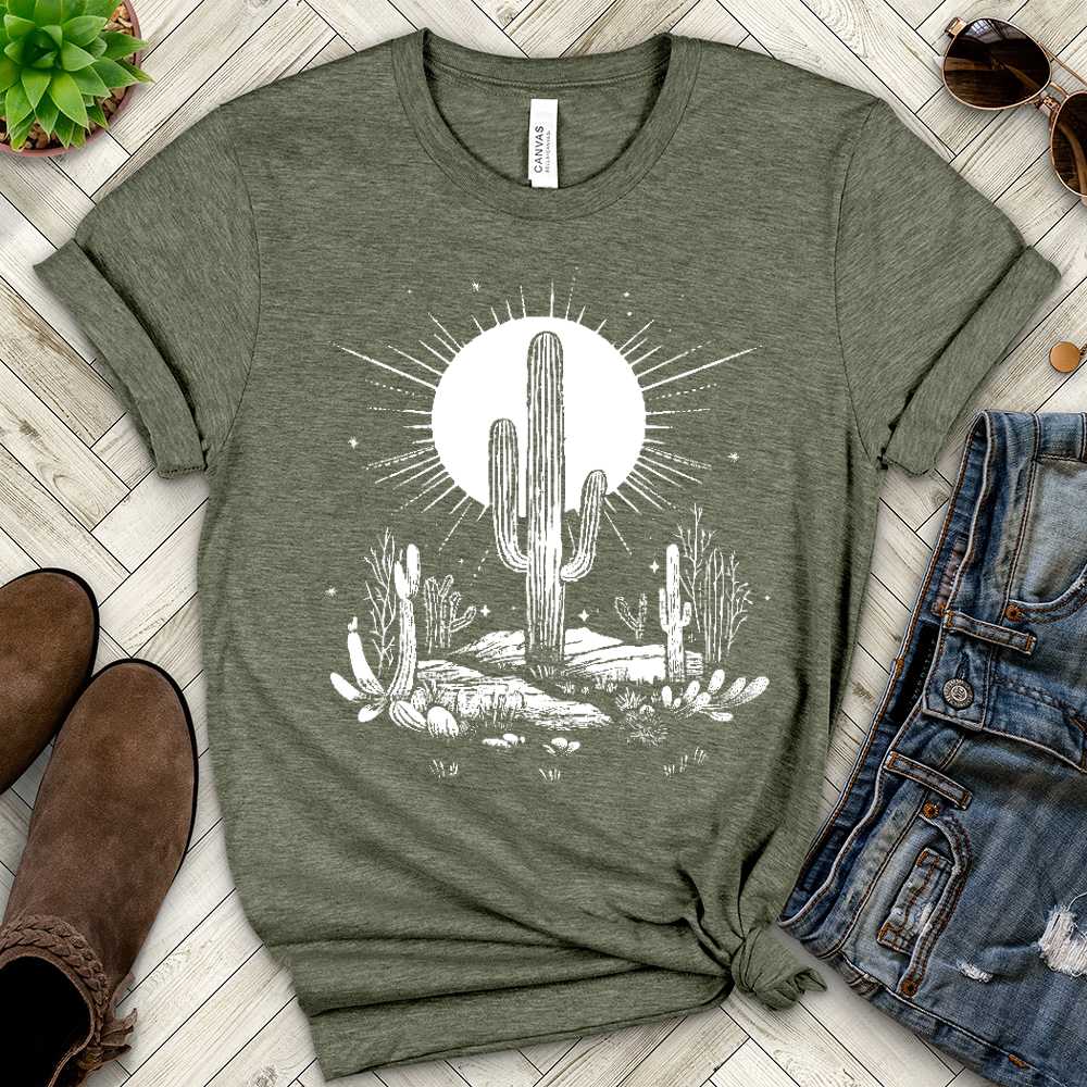 Desert Life Cactus Heathered Tee