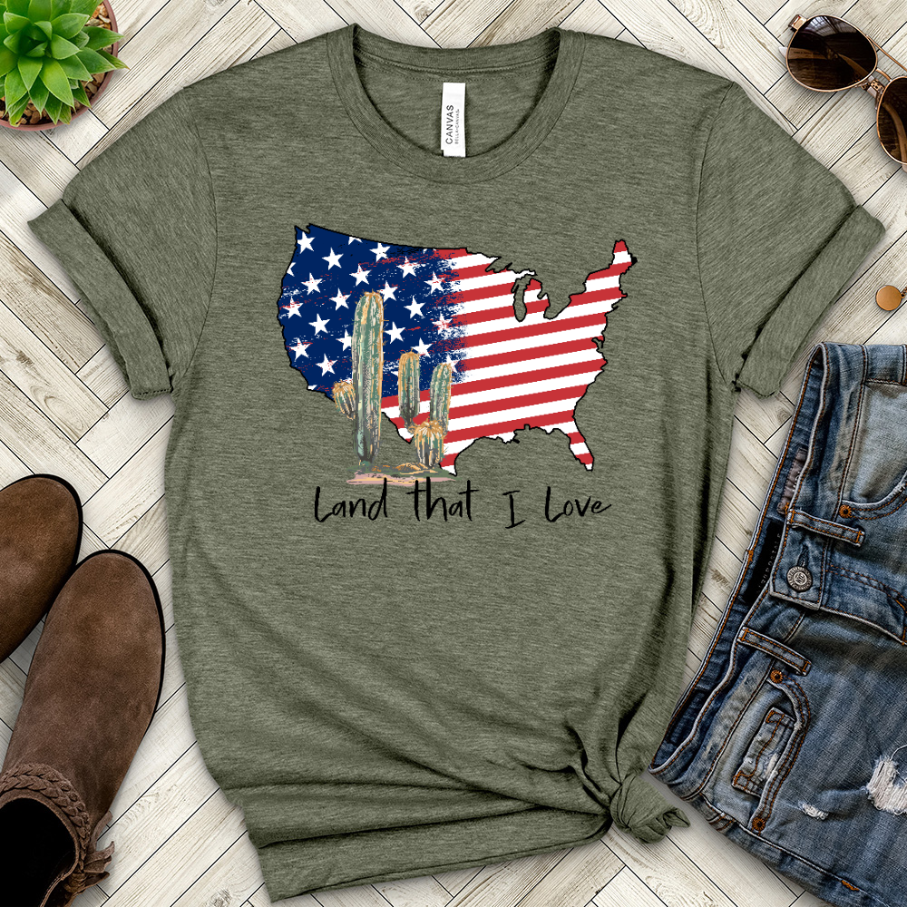Land that I Love Heathered Tee