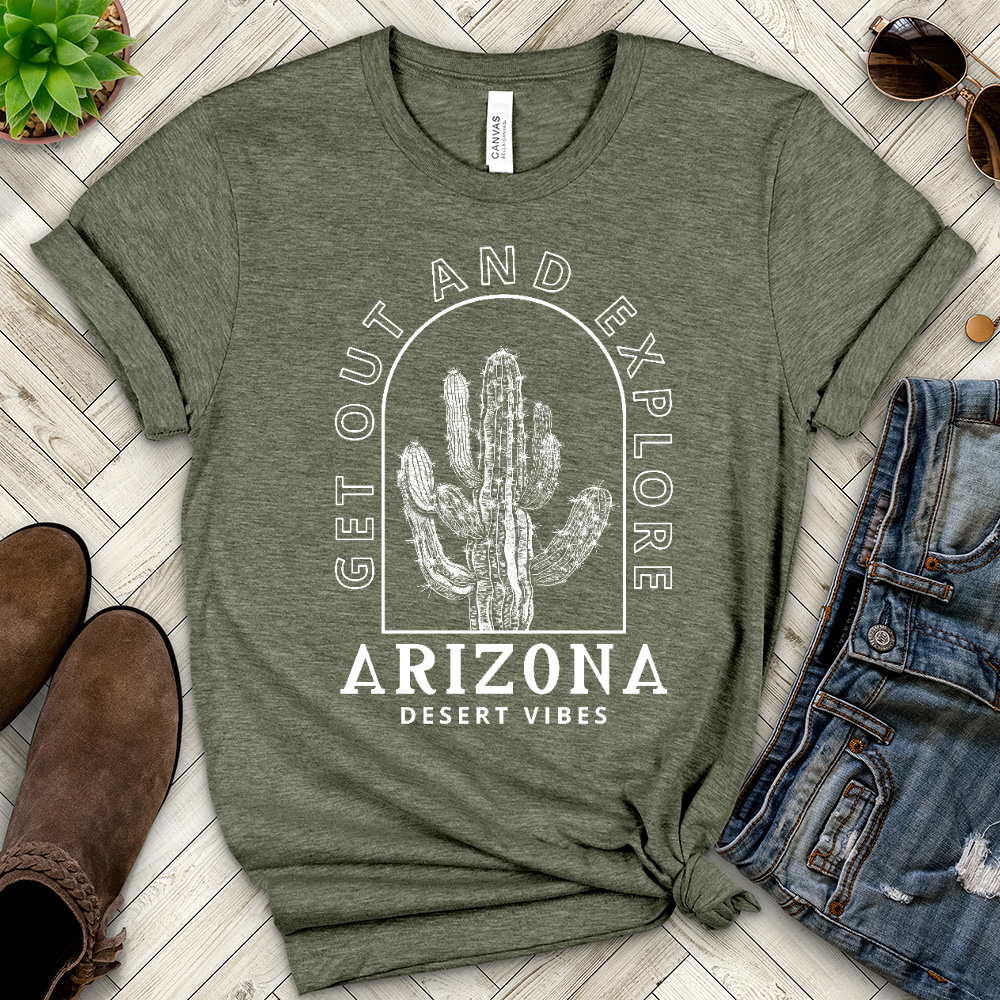Get Out and Explore Heathered Tee