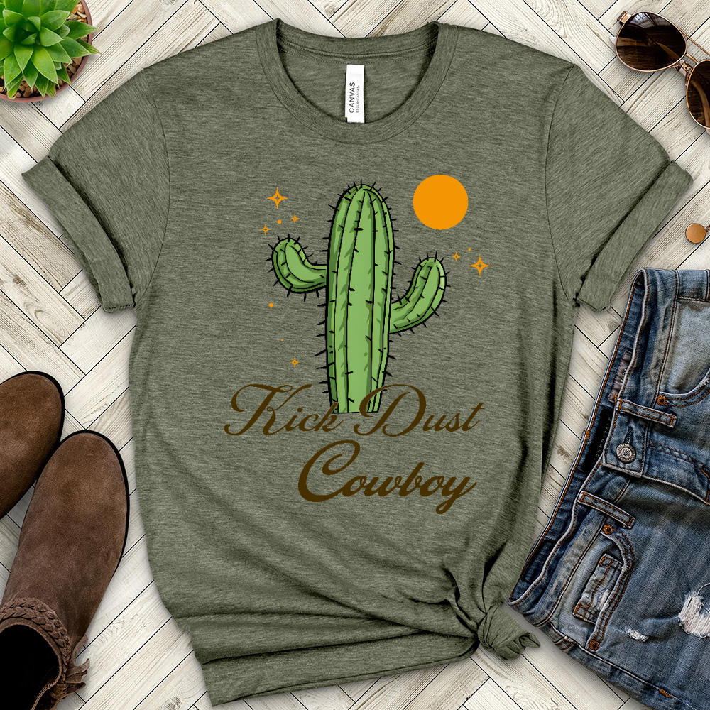 Kick Dust Cowboy Heathered Tee