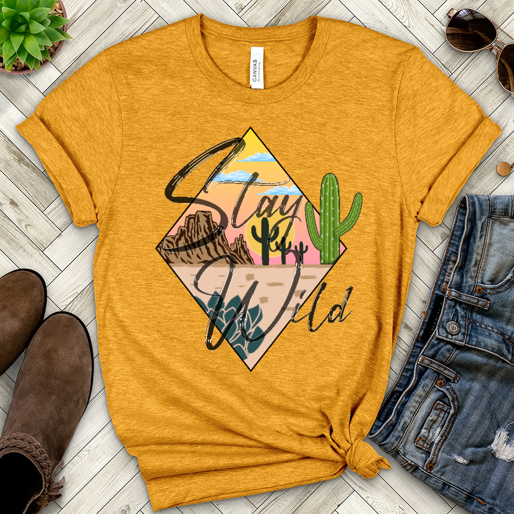Stay Wild Heathered Tee