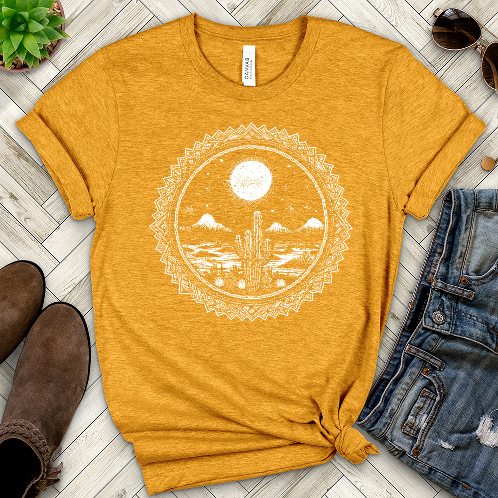 Navy Desert Heathered Tee