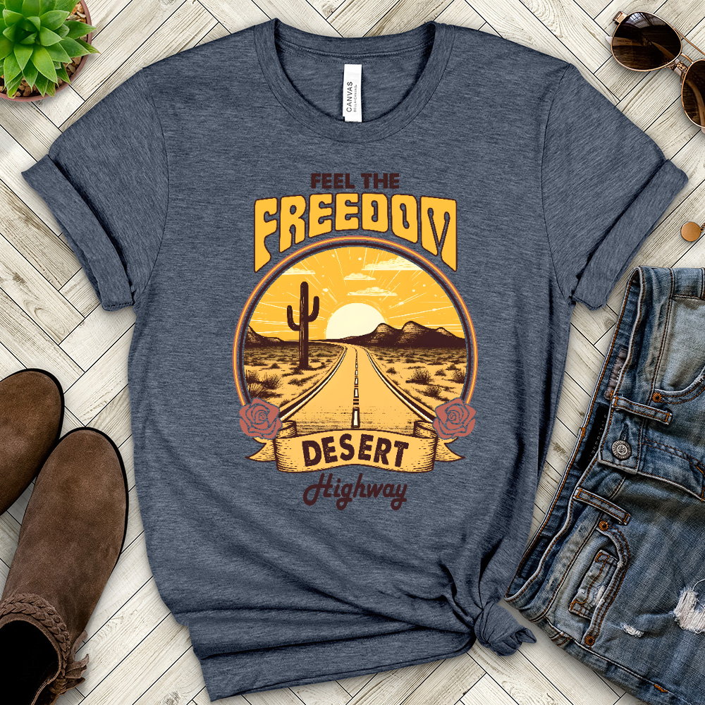 Feel the Freedom Heathered Tee