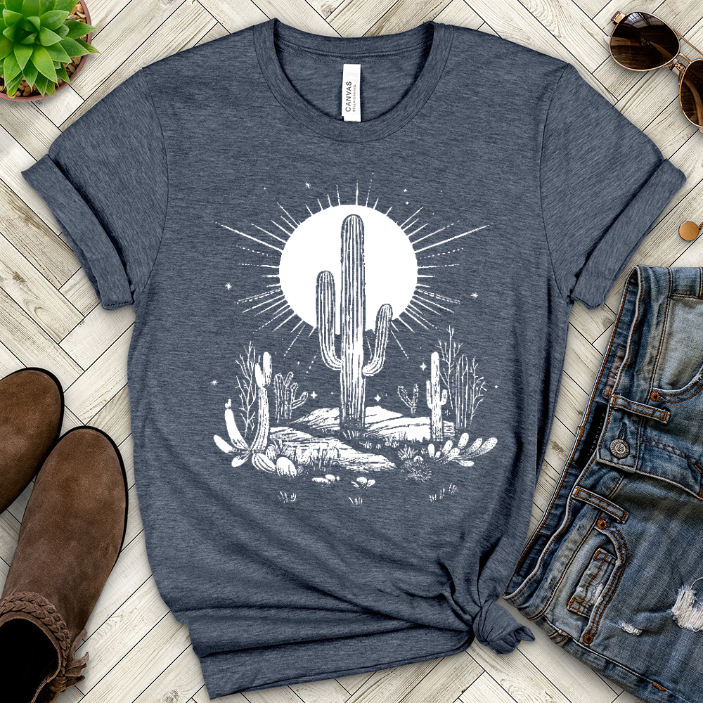 Desert Life Cactus Heathered Tee
