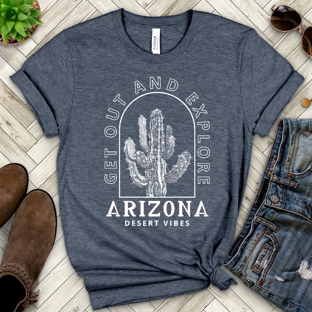Get Out and Explore Heathered Tee