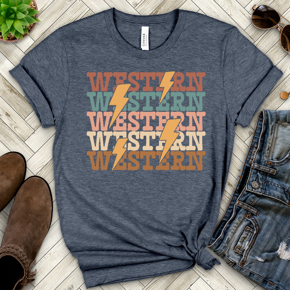 Western Heathered Tee