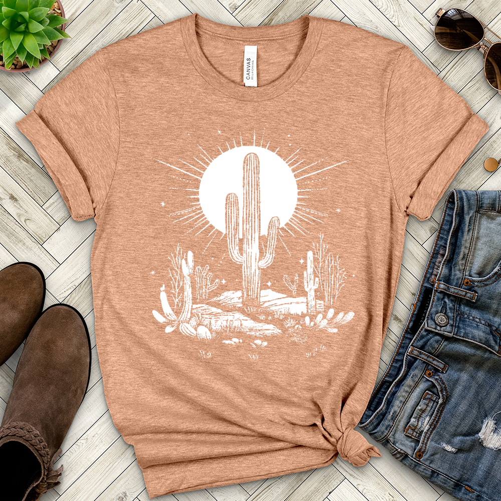 Desert Life Cactus Heathered Tee