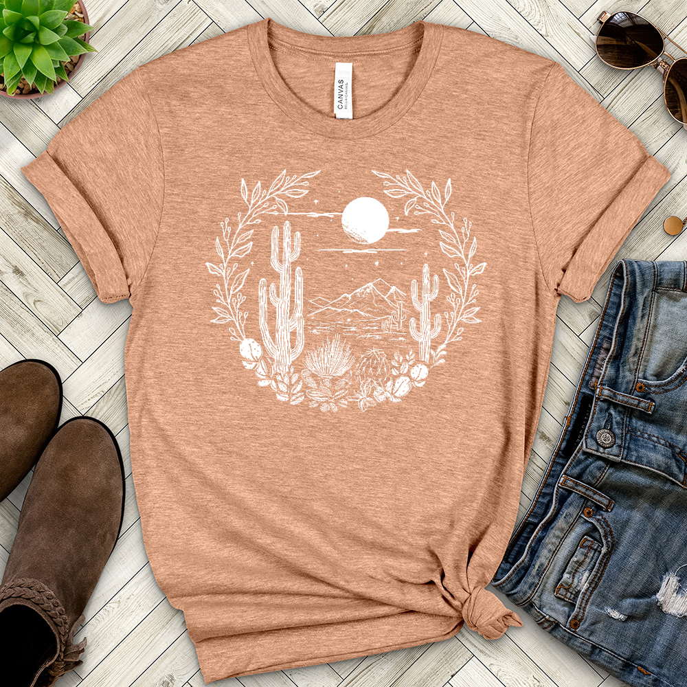 Cactus Heathered Tee