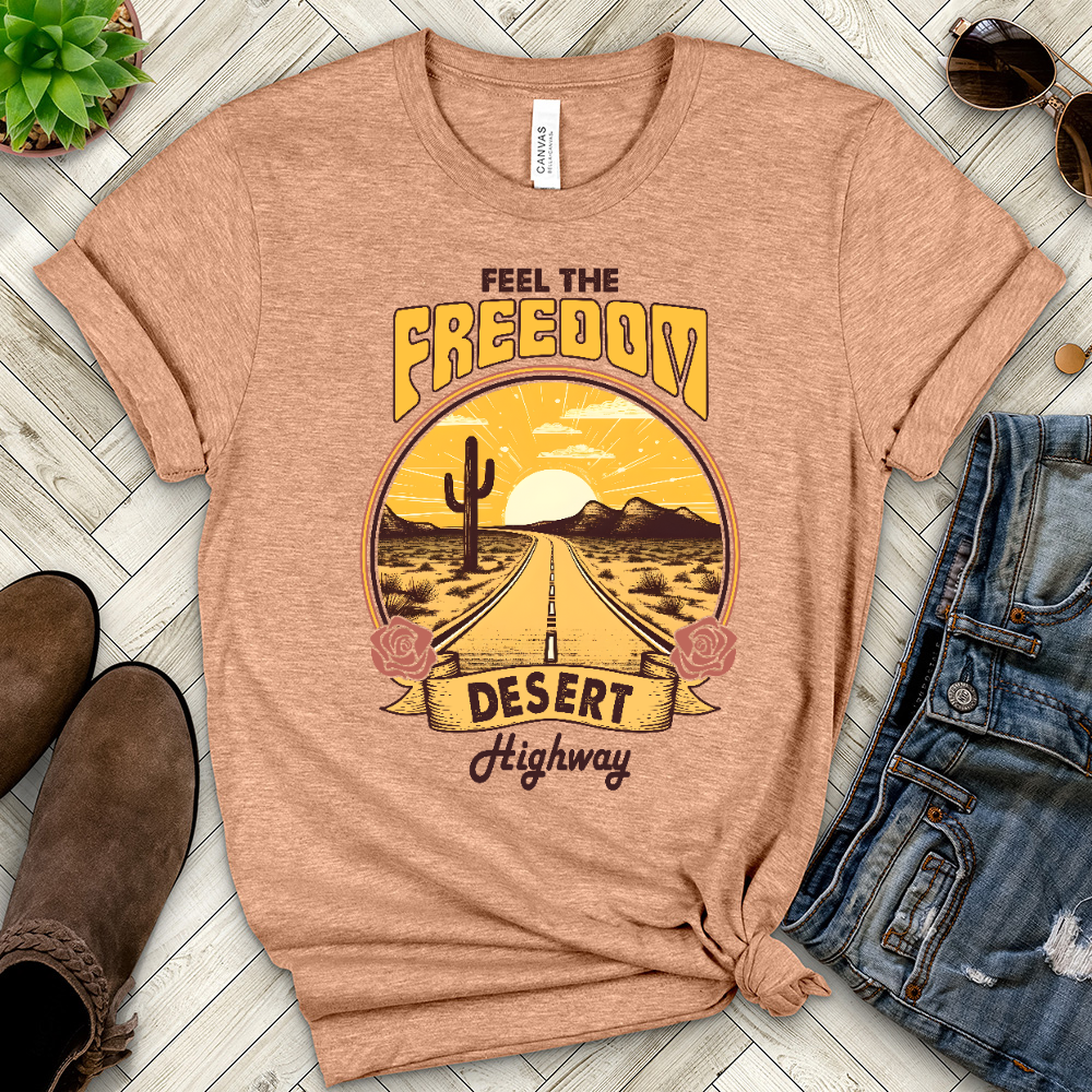Feel the Freedom Heathered Tee