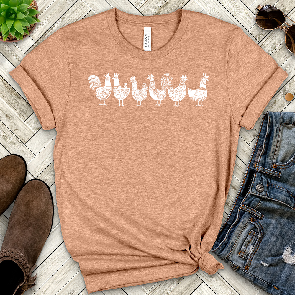 Chickens Heathered Tee