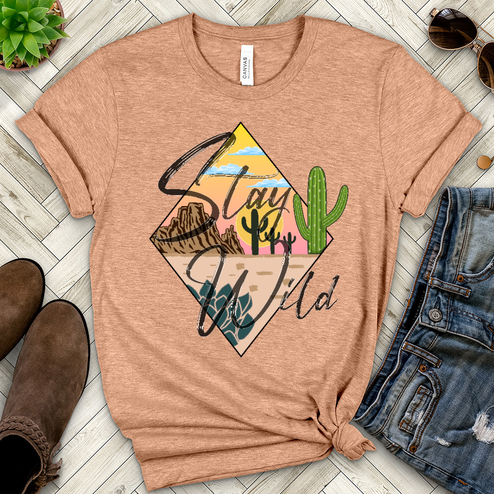Stay Wild Heathered Tee