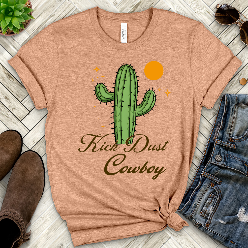 Kick Dust Cowboy Heathered Tee