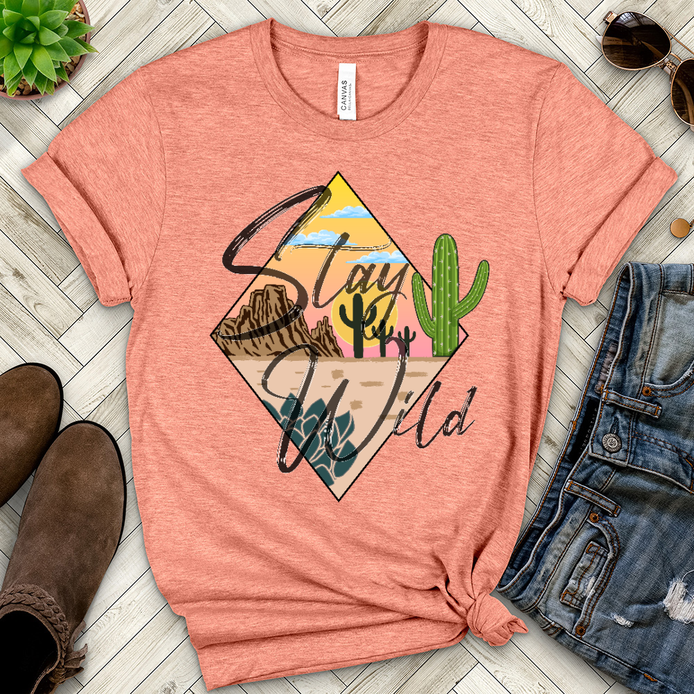 Stay Wild Heathered Tee