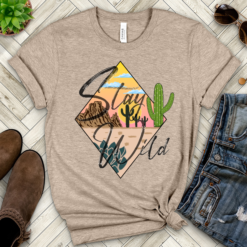 Stay Wild Heathered Tee